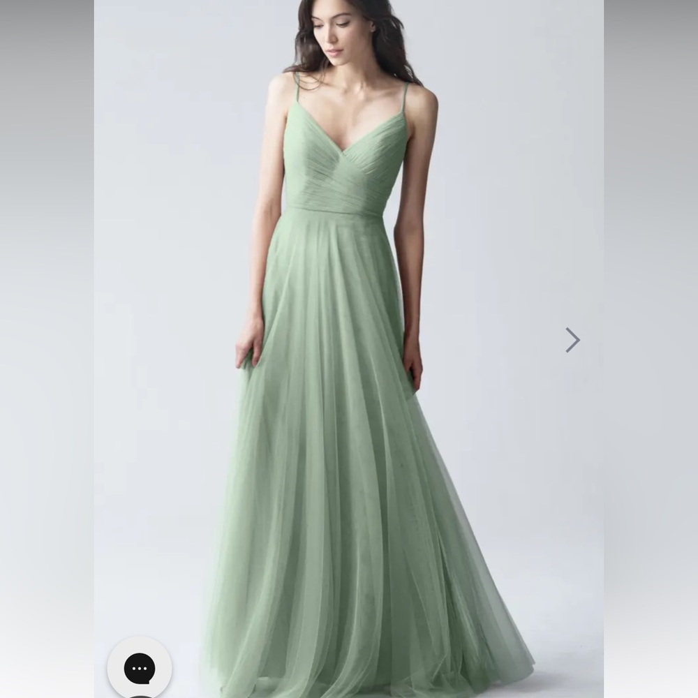 Jenny Yoo Brielle Tulle Bridesmaid Dress - Morning Mist